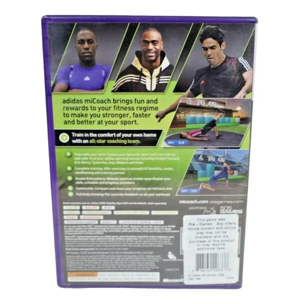 Adidas micoach: Train with the Best Microsoft Xbox 360, 2012 Kinect Required